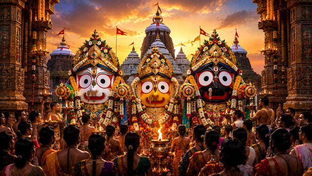 Jagannath Temple during Rath Yatra celebrations