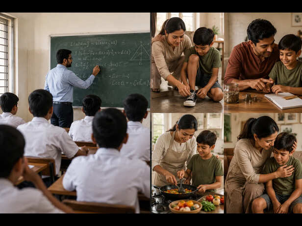 School Teaches Subjects, Parents Teach Life<br>