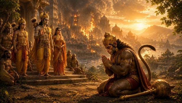Lord Hanuman, they often picture unmatched strength