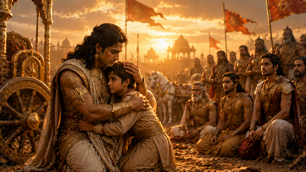 Arjuna Adopted Karna's Surviving Son