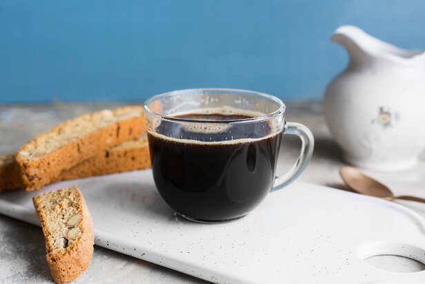 Athlete Holding Black Coffee Before Workout