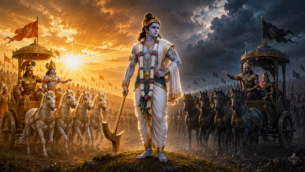 Balarama Visiting Sacred Rivers