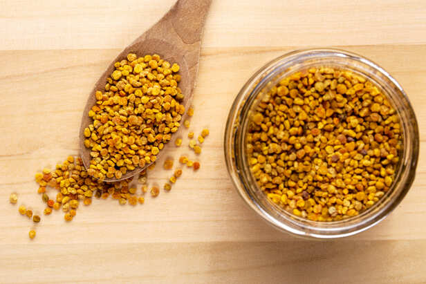 Soaked fenugreek seeds ready for a hair mask