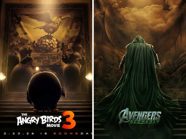X/@MCUFilmNews | ANGRY BIRDS  vs AVENGERS DOOMSDAY