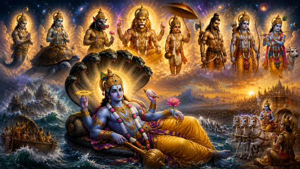 The Bhagavad Gita contains one of Lord Vishnu's