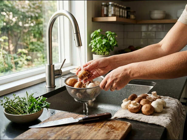 Washing Mushrooms the Right Way