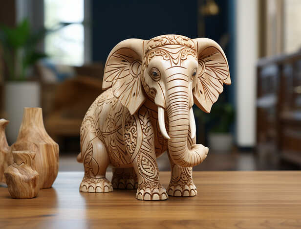 A Pair of Decorative Elephant Statues