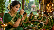Why Married Women Wear Green Bangles in Sawan
