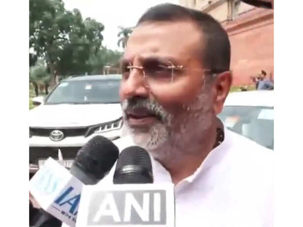 "Attempt to break the nation": BJP's Nishikant Dubey slams Congress over LKM protest
