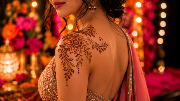 Shoulder mehendi