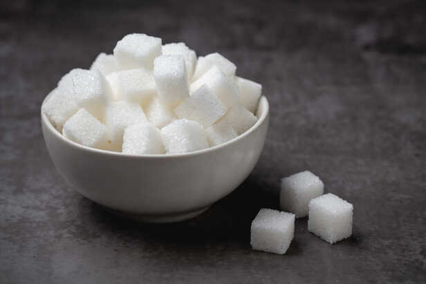 Bowl Filled With Sugar Cubes