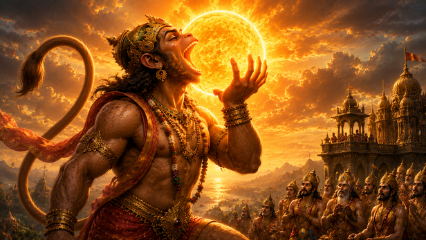 Hanuman Really Swallow the Sun