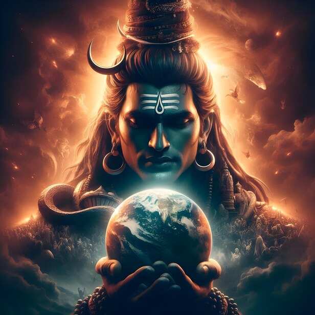 Lord Shiva as a Deer in the Forest