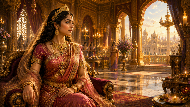Princess Lopamudra in the Royal Palace