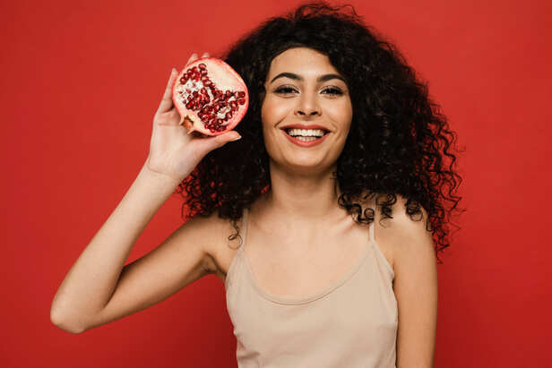 Healthy glowing skin after a balanced diet