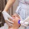 Woman with healthy and calm facial skin