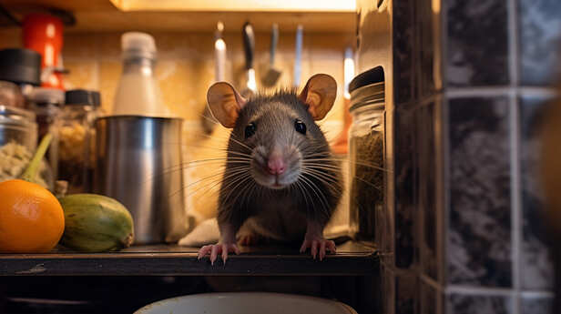 Quiet storage room with no signs of rodents