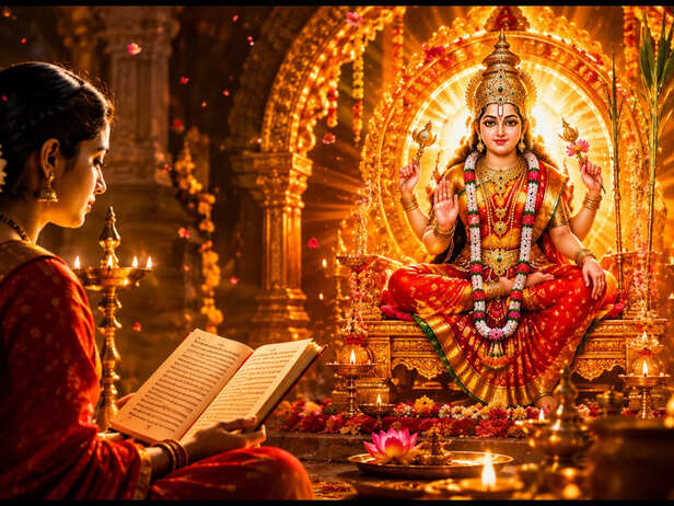 Devotee Chanting Lalita Sahasranama