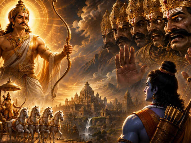 Kakbhushundi Ji sharing spiritual wisdom