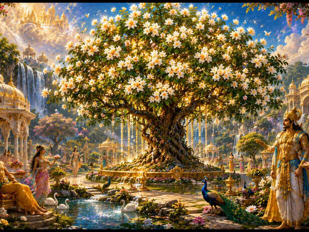 Parijat Tree in Indra's Nandanvan
