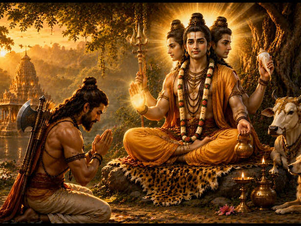 Lord Dattatreya and Parashurama