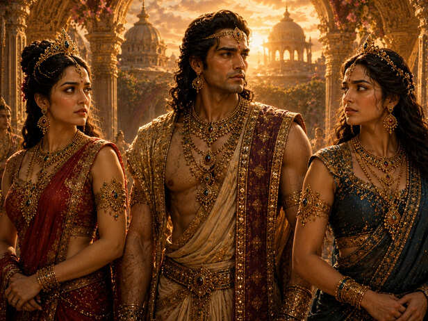 Devyani, Yayati and Sharmishtha