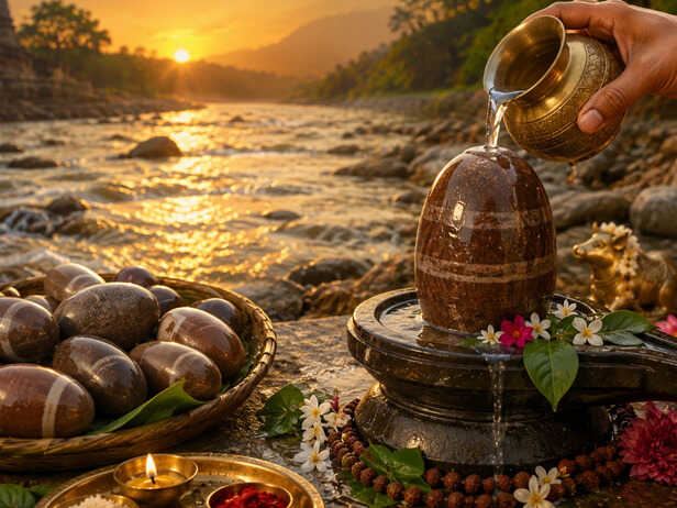 The Sacred Narmadeshwar Shivling