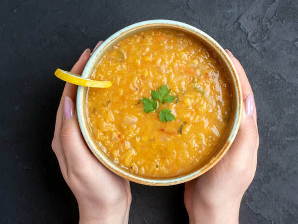 Bowl of Cooked Lentils