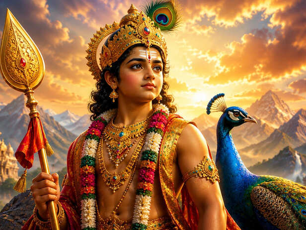 Lord Murugan in His Youthful Divine Form