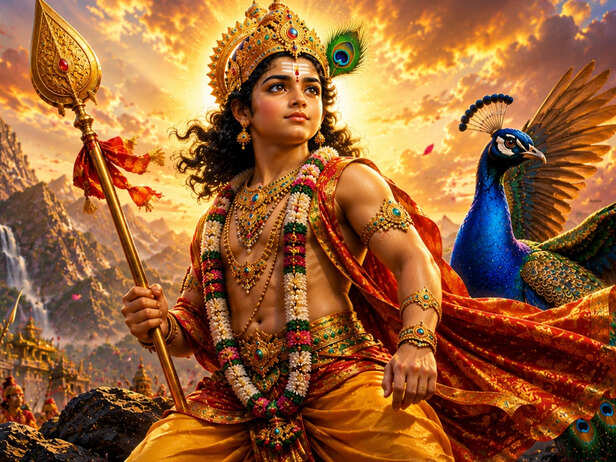 Lord Skanda as the Divine Warrior