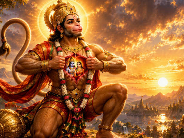 Lord Hanuman Discovering His Inner Strength