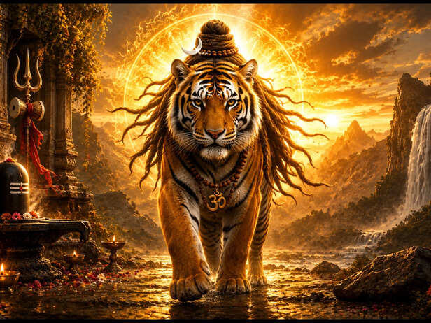 Mahadev Appear as a Tiger