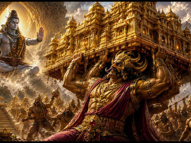 Ravana Take Shiva’s Golden Palace