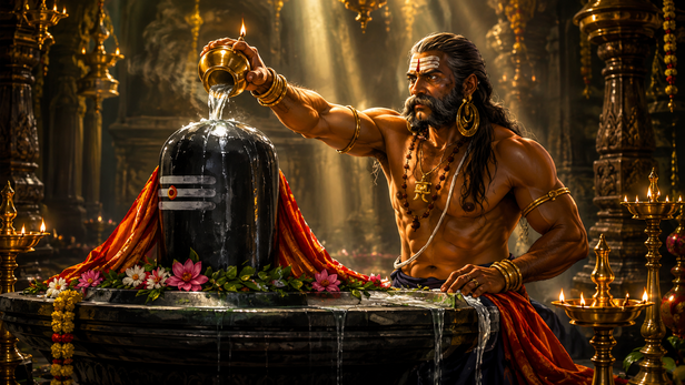 Ravana Performs the Sacred Ceremony