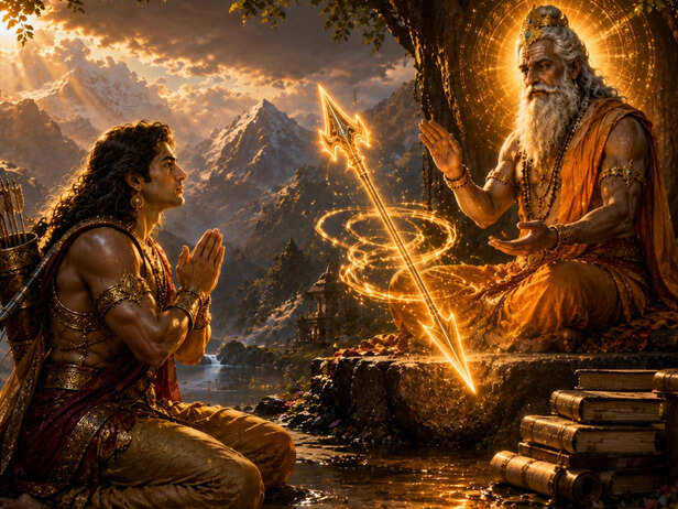 Karna Hides His Identity From Parashurama