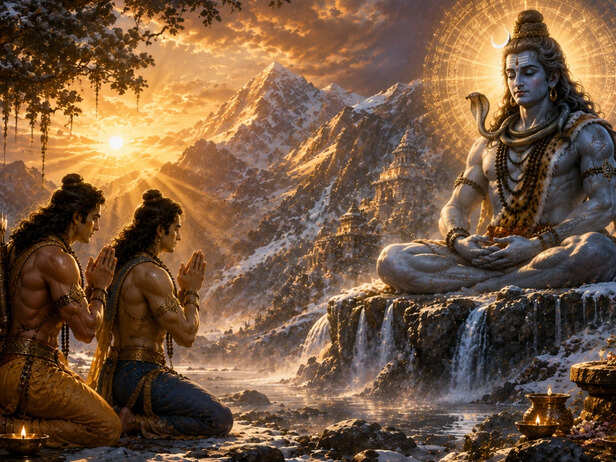 Nara and Narayana’s Penance to Lord Shiva