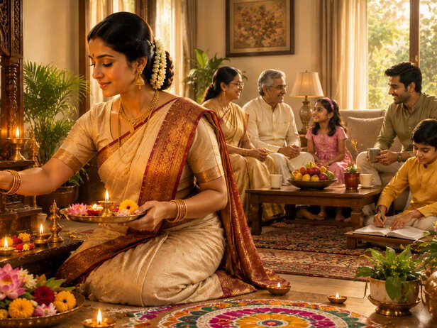 Joyful Woman Bringing Energy to Her Family