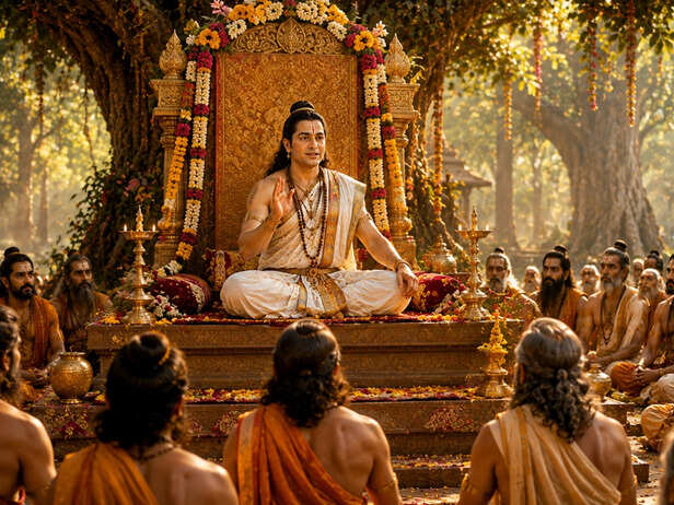 Romaharshana Suta Seated on the Vyasa Seat