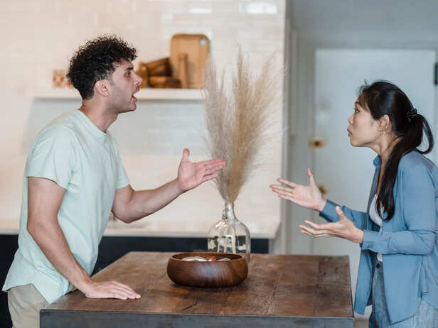 Couple fighting