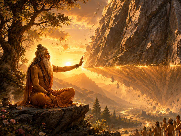 Agastya Muni Make the Mighty Vindhya Bow