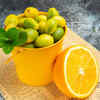 Fresh lemon rich in vitamin C