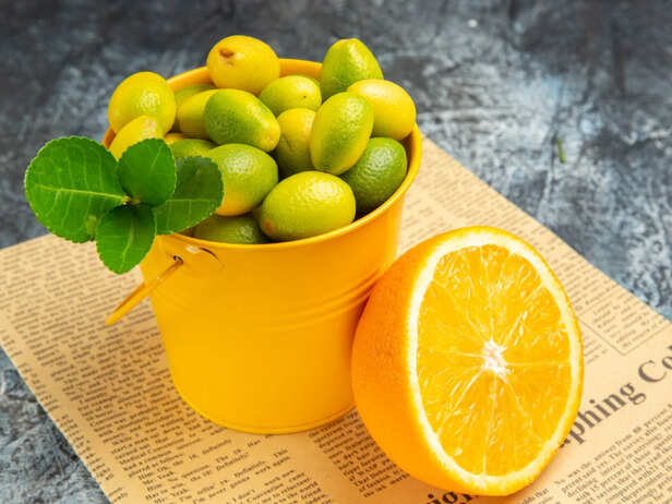 Fresh lemon rich in vitamin C