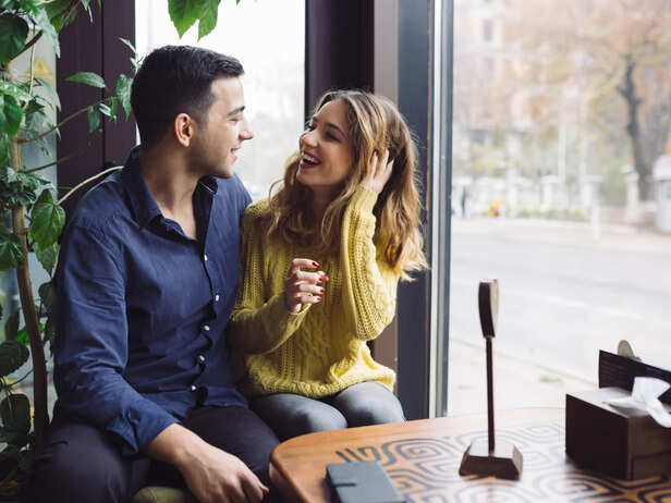 Couple talking to each other