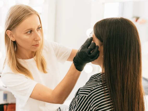 Dermatologist Examining Skin