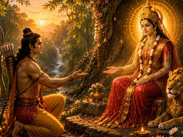 Rama Giving a Promise to Vaishnavi