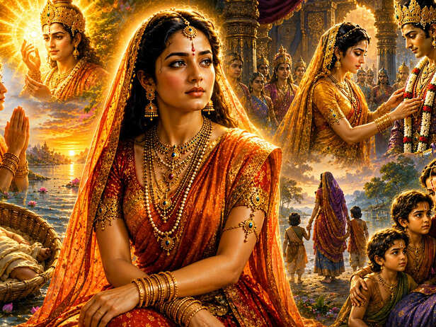 Young Kunti Before Her Marriage