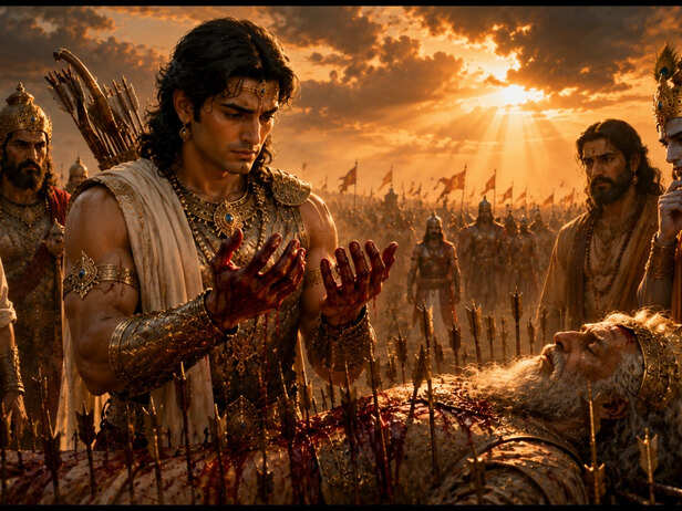 Arjuna had barely arrived when the words stopped him.
