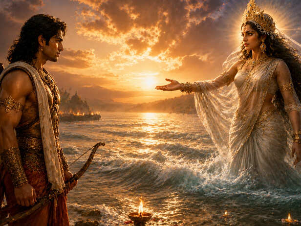 Arjuna Arrives at the Sacred Ganga