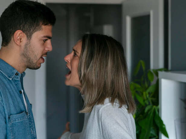 Couple fighting