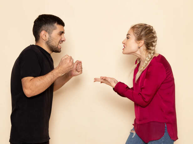 Couple stressing out